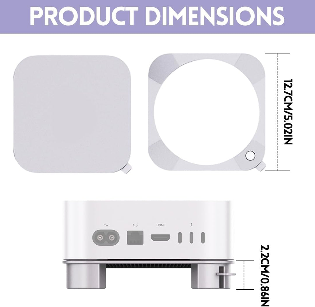 Aluminium Ständer für Mac mini M4/M4 Pro, Praktisch Gestalteter Schaltmechanismus, Belüftung Wärmeab