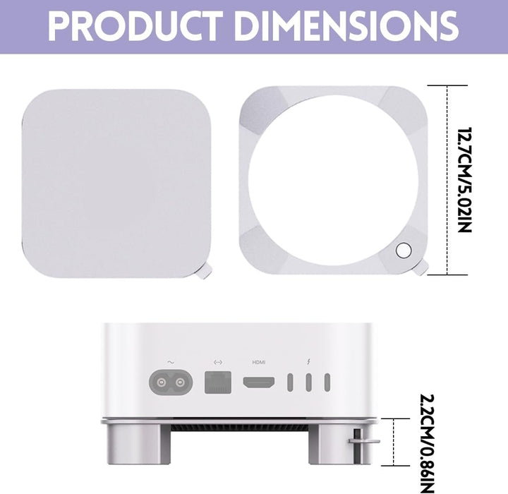 Aluminium Ständer für Mac mini M4/M4 Pro, Praktisch Gestalteter Schaltmechanismus, Belüftung Wärmeab