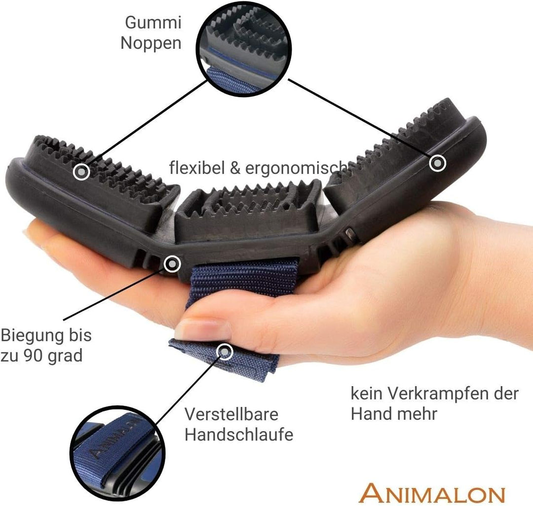Animalon Kurzhaar-Striegel für Hunde| Fellwechsel-Helfer beim Hund | Striegel für Hunde mit Kurzhaar