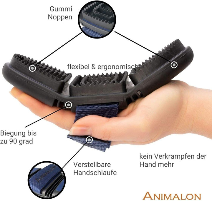 Animalon Kurzhaar-Striegel für Hunde| Fellwechsel-Helfer beim Hund | Striegel für Hunde mit Kurzhaar