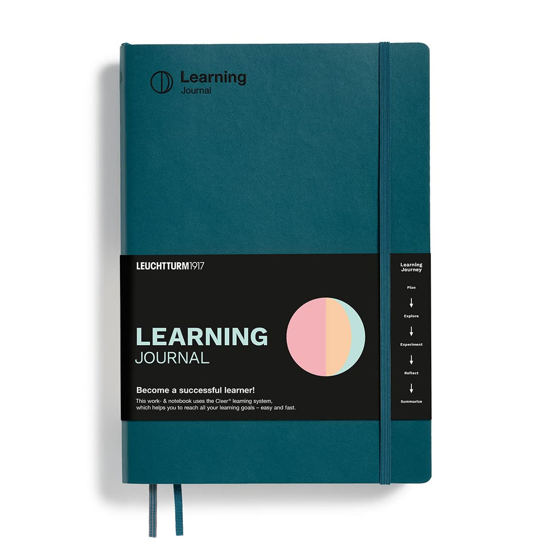 LEUCHTTURM1917 367501 Learning Journal Composition (B5), Flexcover, Pacific Green, Englisch Englisch