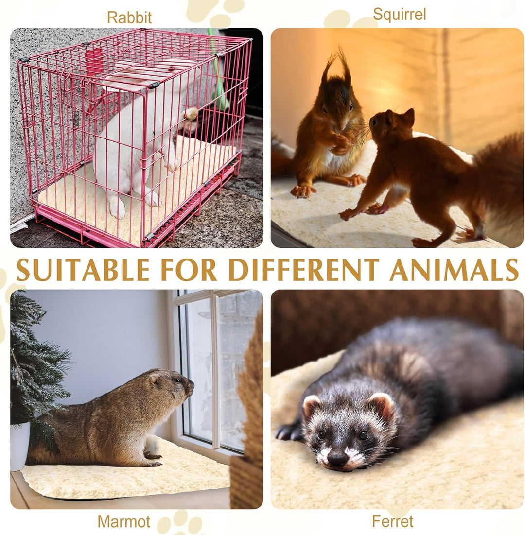 Photect 4 Coussins Auto-Chauffants pour Animaux de Compagnie Tapis pour Chien Lavable Amovible Fond