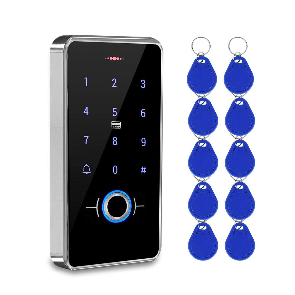 KDL RFID-Biometrischer Fingerabdruck-Zugangskontrolle, wasserdicht, Touch-Tastatur-Leser, DC12 V, Tü
