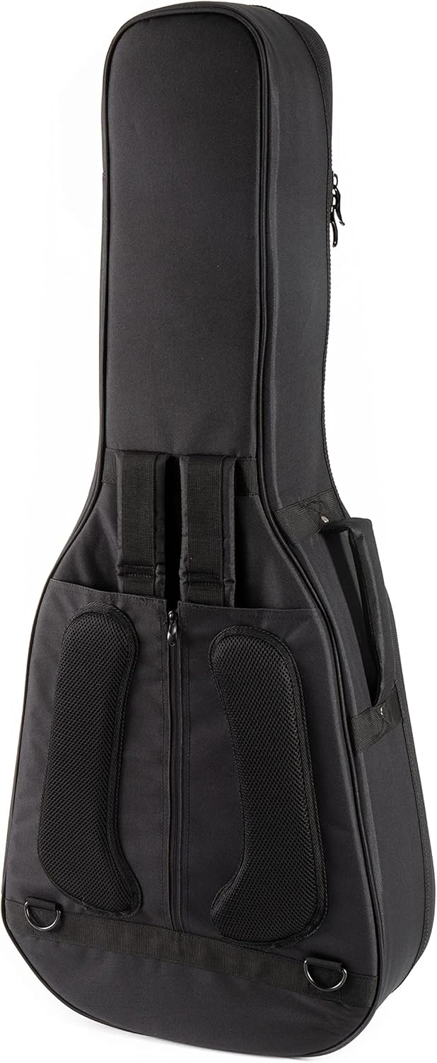 Fame Gigbag für Westerngitarre, Dreadnought, Grand Auditorium, Dicke Polsterung, Halsstütze, 3 Zubeh