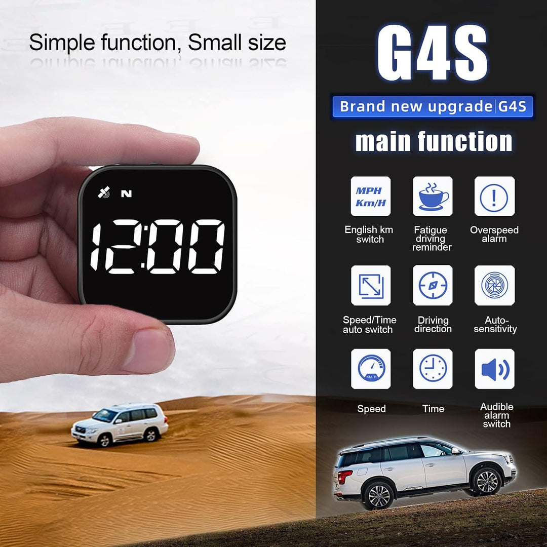 Head Up Display Auto HUD Display KMH MPH GPS Smart Tachometer, 2.0'' LCD Bildschirm mit Übergeschwin
