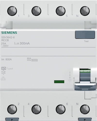 SIEMENS - FI Schutzschalter 4polig Typ A 25A 300mA