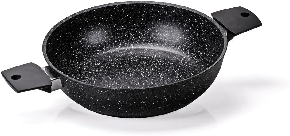 Moneta Magnolia Stone Black Kochtopfset 8-teilig, auch für Induktion. Batteria 8 pezzi Schwarz, Batt