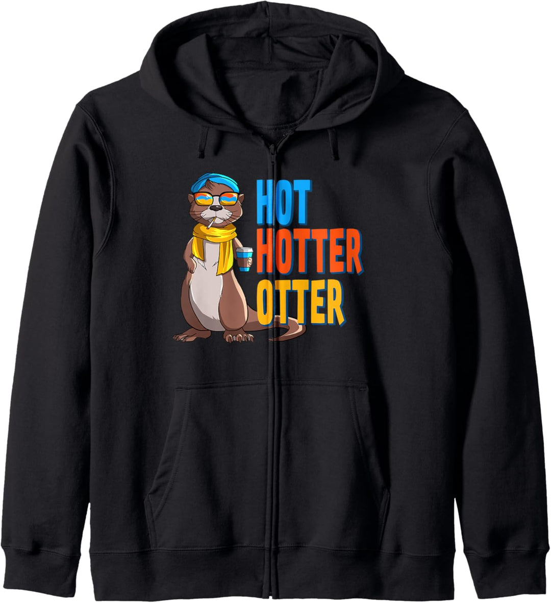 Lustiges Hot Hotter Otter Otterliebe Kapuzenjacke