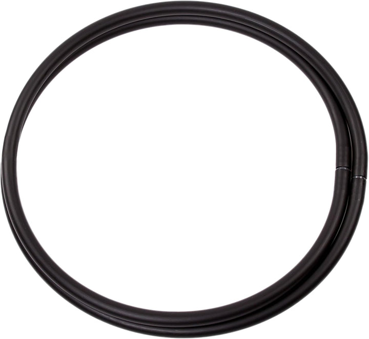 Hoopomania Faltbarer Hula Hoop Rohling, 25mm Rohr, schwarz/Weiss Ø 90-140cm Ø100cm Schwarz, Ø100cm S