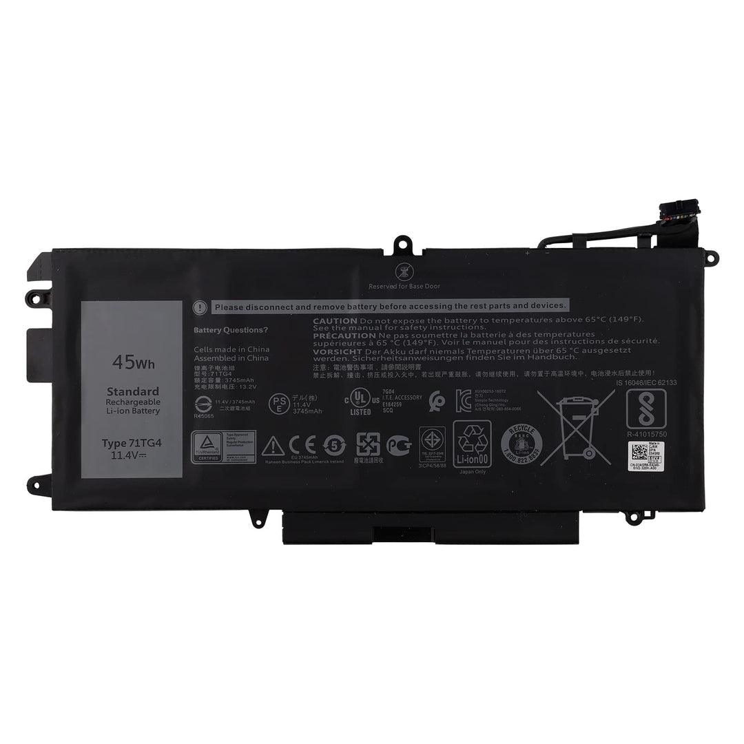SwarKing Ersatz Akku Kompatibel mit 71TG4 Dell Latitude 5289 7389 7390 2in1 Series