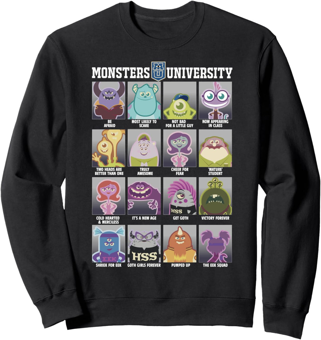 Disney Pixar Monsters University Class Photos Sweatshirt