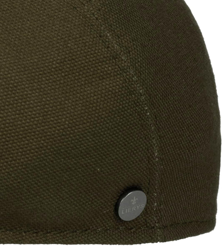LIERYS Uni Cotton Flatcap - Klassische Form - Schiebermütze mit Stretchfutterband - Herren - Frühjah