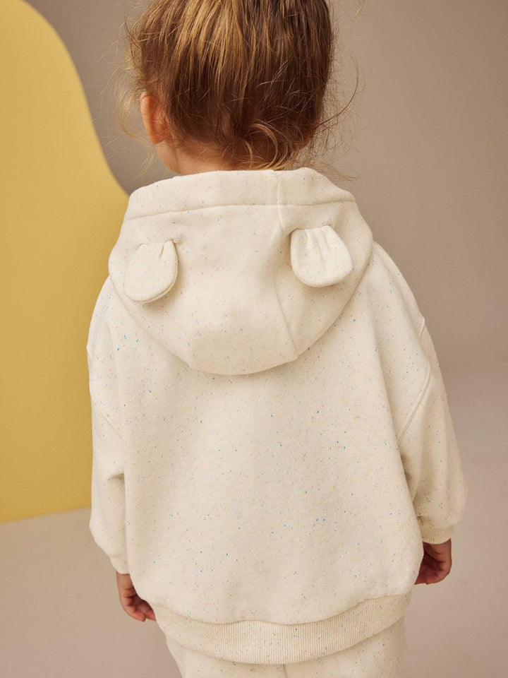 NEXT Mädchen Standard Kapuzenjacke 110-116 Oatmeal, 110-116 Oatmeal