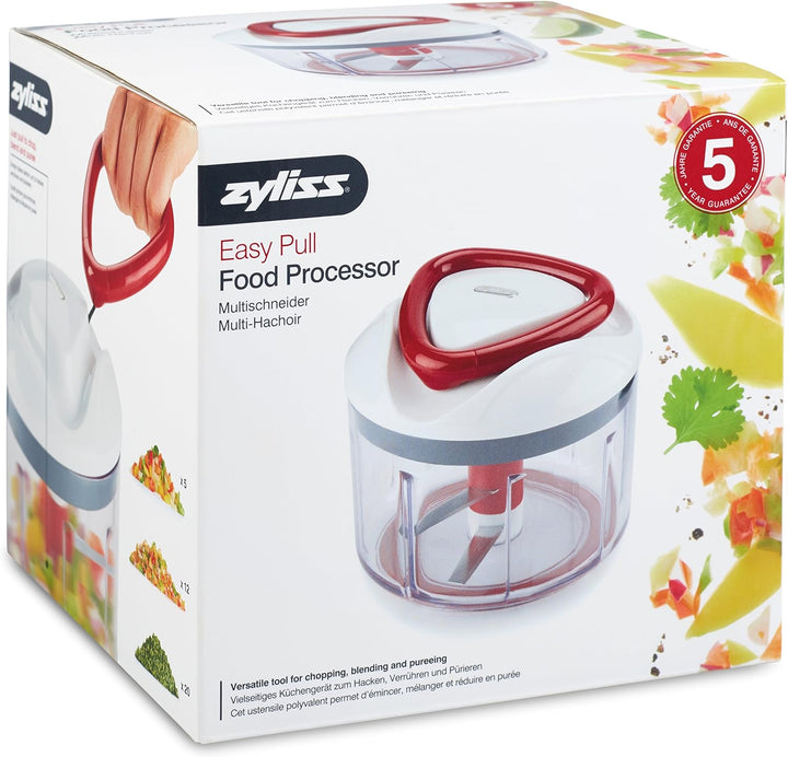 Zyliss E910015 Easy Pull Universalhacker Manuell, 750ml, Gemüsehobel, Zwiebelschneider, Zerkleinerer