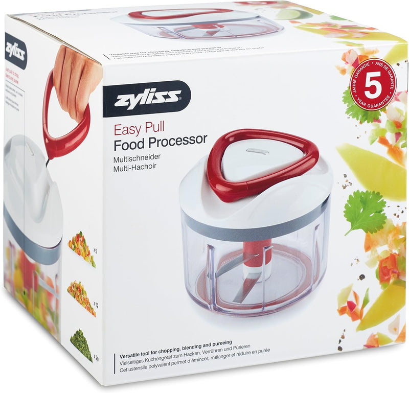 Zyliss E910015 Easy Pull Universalhacker Manuell, 750ml, Gemüsehobel, Zwiebelschneider, Zerkleinerer