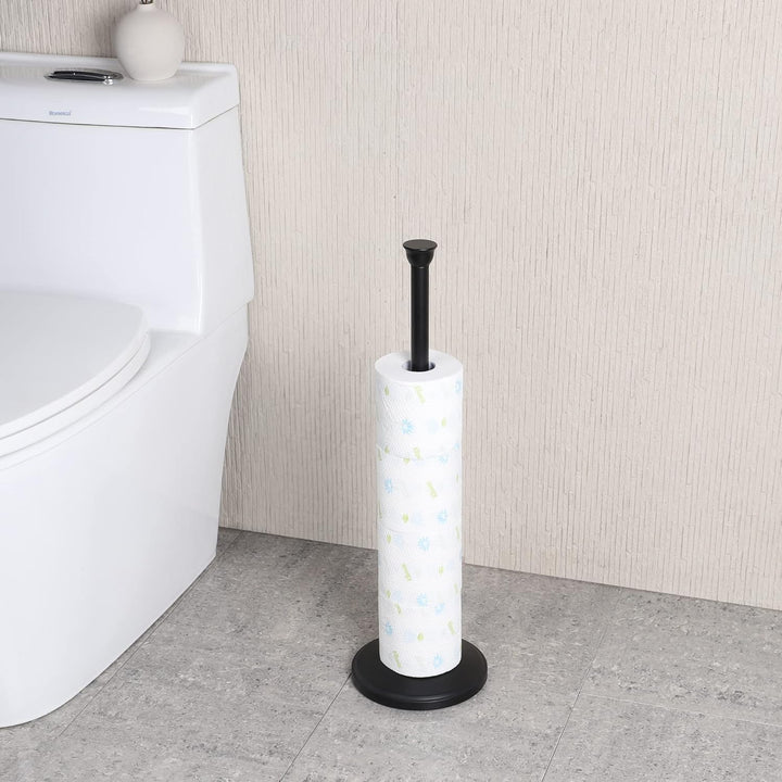 zccz Toilettenpapierhalter, freistehend, mit schwerem Boden, Toilettenpapierhalter für Badezimmer, T