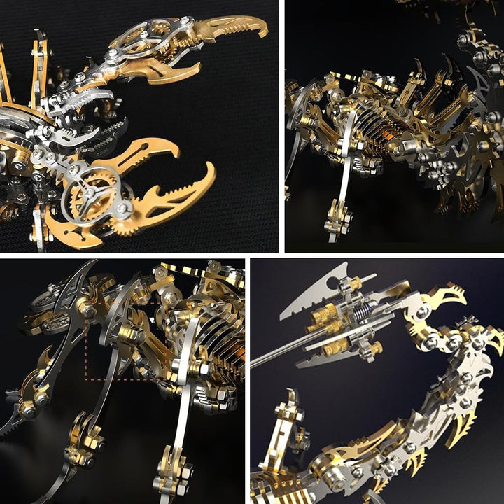 Bunte 3D-Metallpuzzles für Erwachsene, Skorpion, Metallmodellbausätze, DIY-Gebäude-Spielzeug, 3D-Met