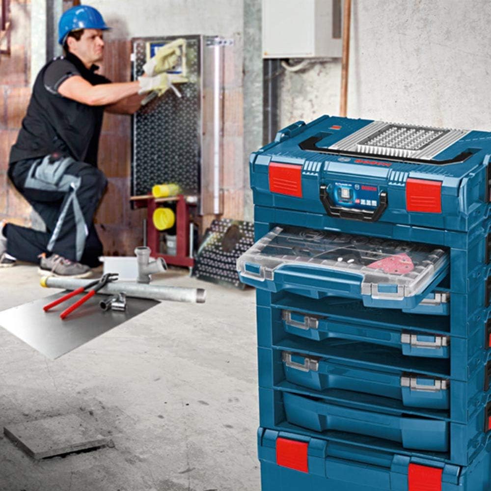 Bosch Professional Koffer-Set i-BOXX 53 Set 12 (Masse 357 x 316 x 53 mm), 1600A001S7, Blau i-boxx 12