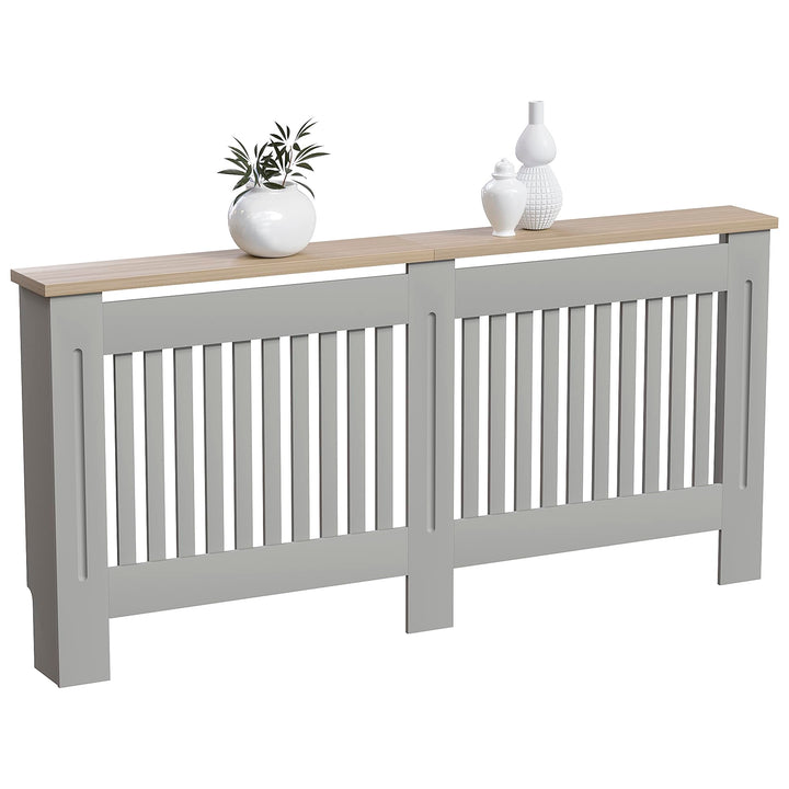 Vida Designs Arlington Heizkörperabdeckung Olive Grey - Extra Gross - Modern Shaker Style Vertical S