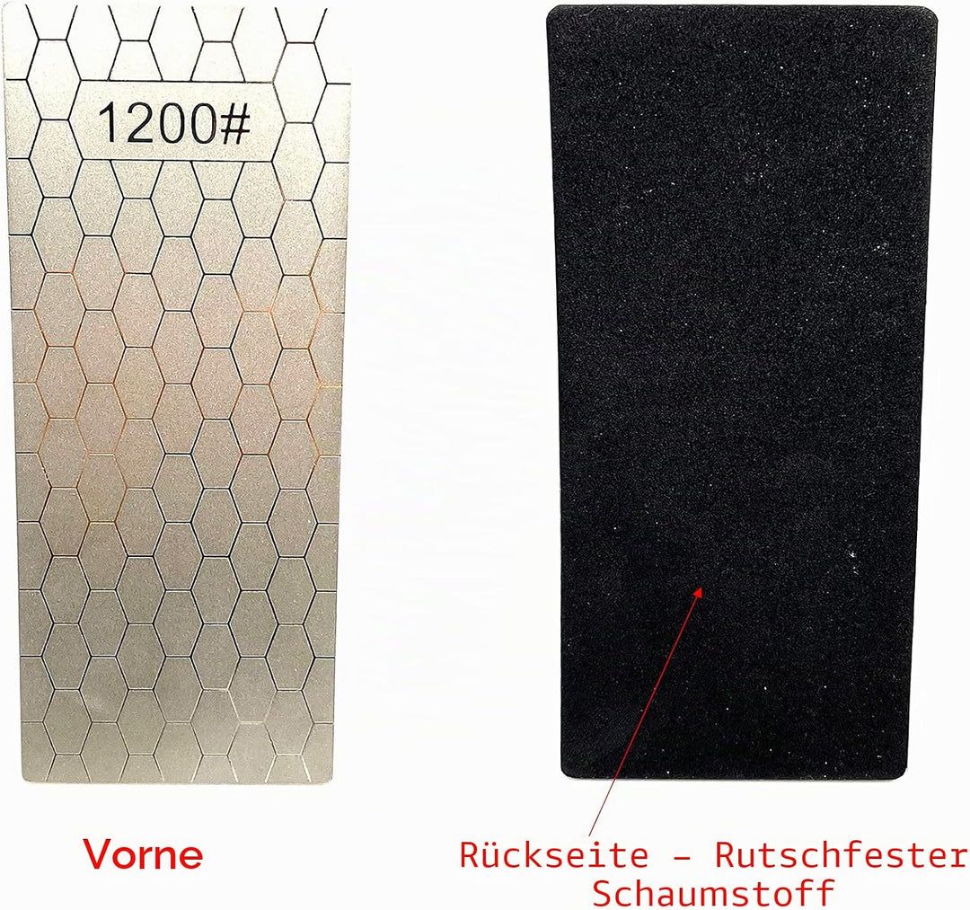 Yuejizhe 5Pcs Diamant Schärfsteine,400/600/800/1000/1200 Messerschärfer Professional,Diamant-Schärfs