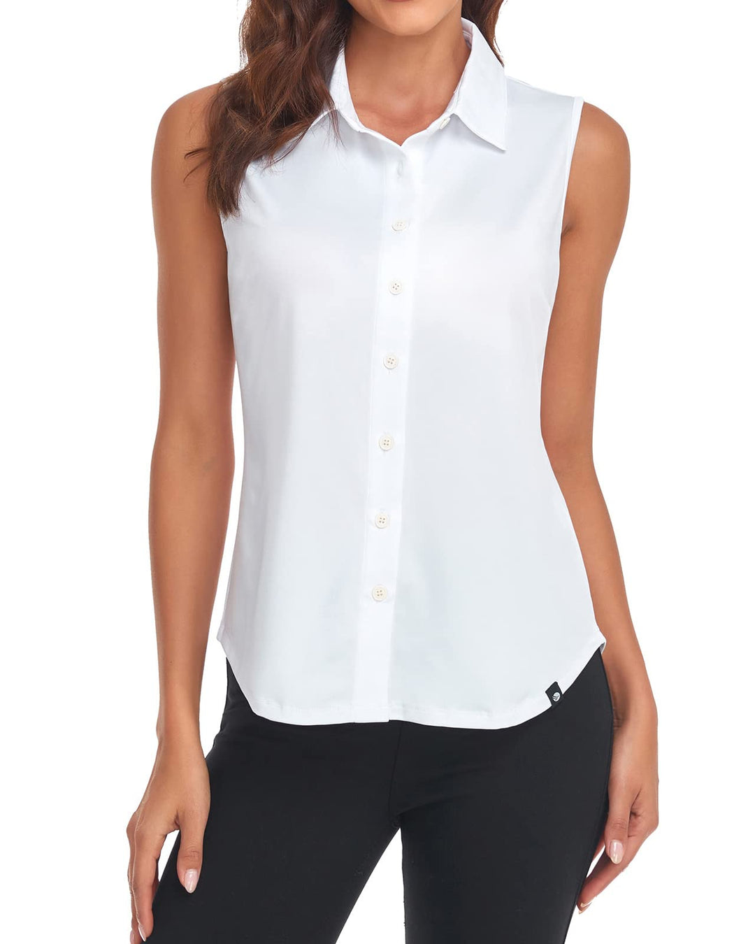 Soneven Bluse Damen Elegant Sport Tank Top mit Kragen Damen Ärmellos Poloshirt Golf Polo Sommer Ober