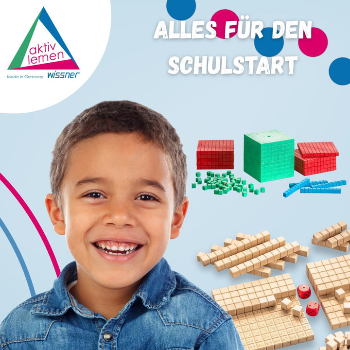 WISSNER R39578.M00 aktiv Lernen-Montessori Dienes Grundsortiment zum Dezimalrechnen 121 Teile-RE-Woo