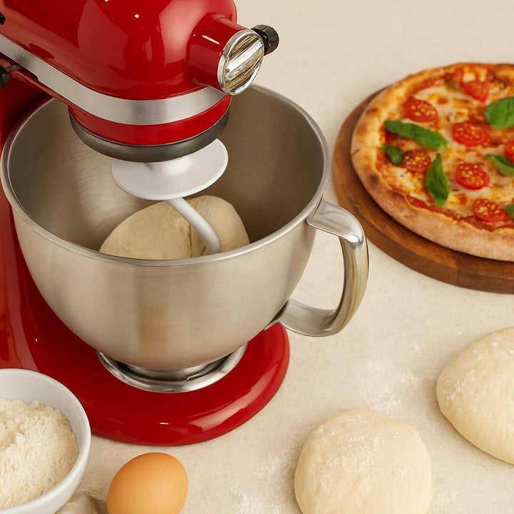 Poweka K45DH Knethaken Ersatz für KitchenAid K45 / K45SS / KSM90-110 – Aluminium mit Antihaftbeschic