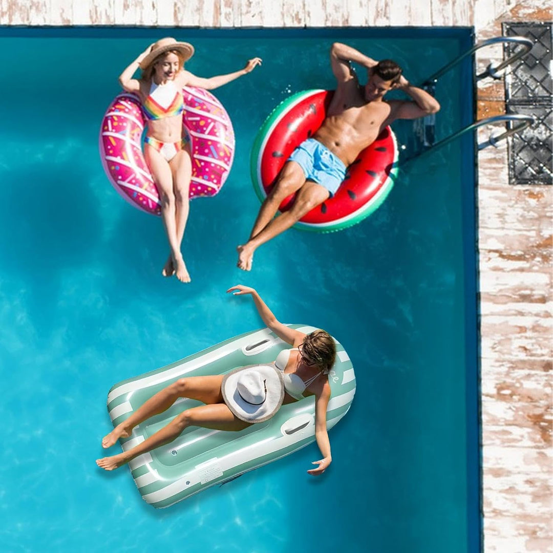 Schwimmbrett | aufblasbares Schwimmbrett mit Griff – Strandspielzeug zum Schwimmen – für Pool, See,