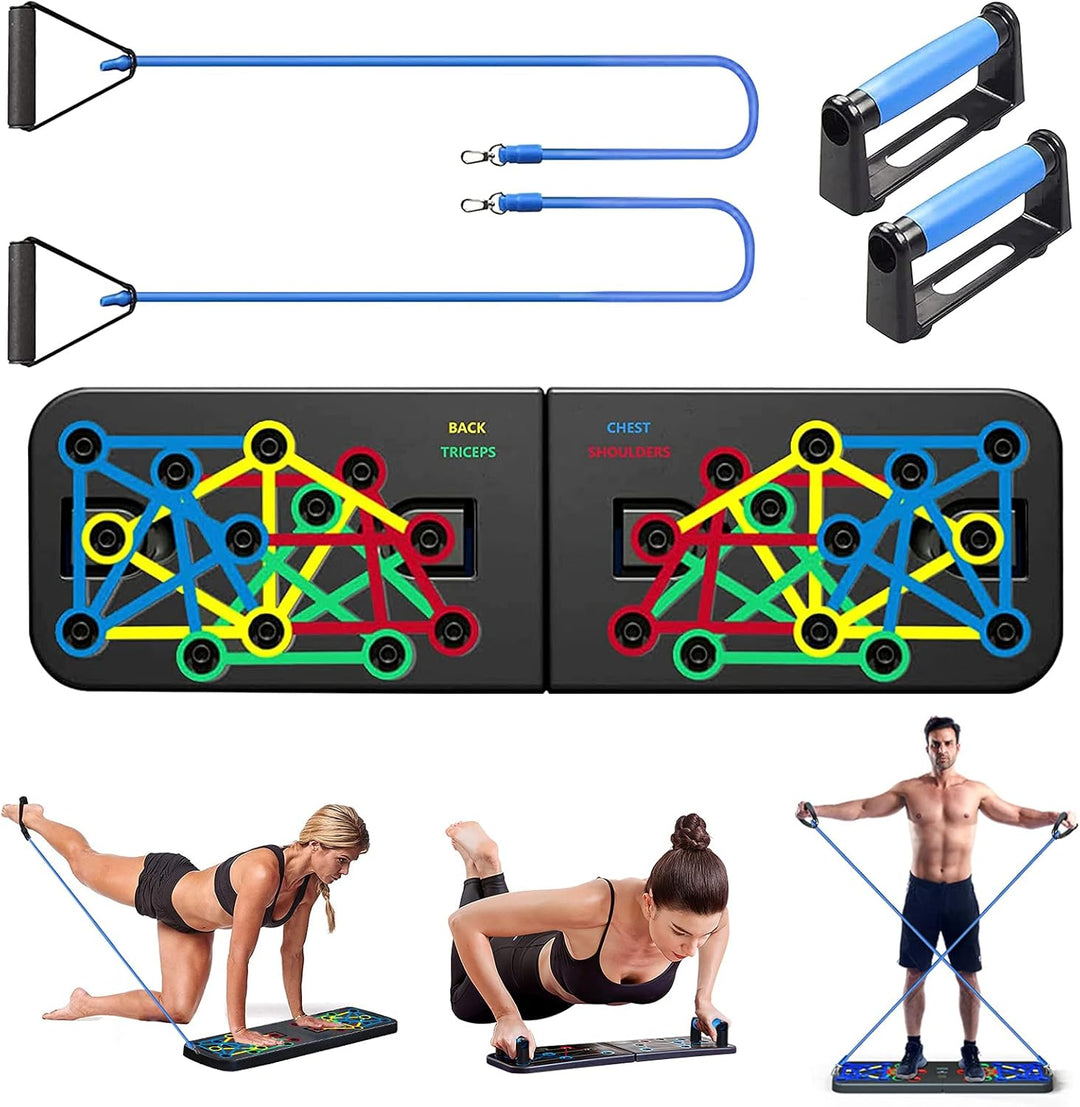 Unipampa Push Up Rack Board, 23 in 1 faltbares Multifunktions Heimtrainings Fitnessgerät, Tragbarer