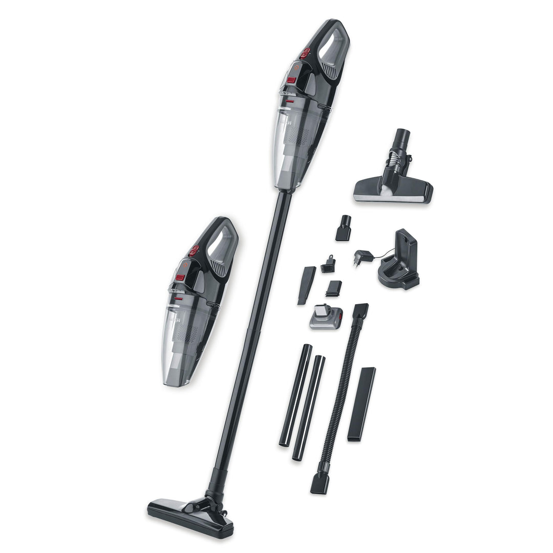 SEVERIN Akku Handstaubsauger kabellos, 18,5 V, 50 Min Laufzeit, Nass- und Trockensauger mit LED-Akku