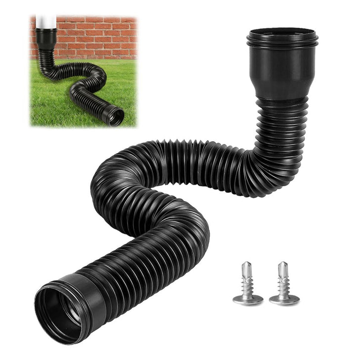 Dachrinne Flexible Fallrohr Verlängerung, Regenrinnen Fallrohr Ablauf Dachrinnen, Rund und Flexibel,