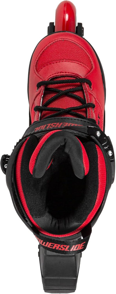 Powerslide Rocket Red, Grösse verstellbar 4-Rollen Kinder Inline Skate, ABEC 7 Kugellager 37-40, 37-