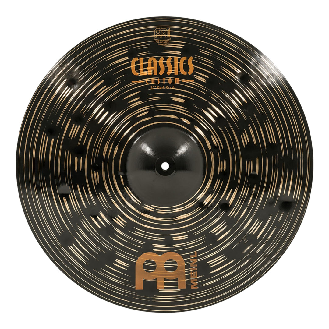 Meinl Cymbals Classics Custom Dark Crash 20 Zoll (Video) Schlagzeug Becken (50,80cm) B12 Bronze, Dun
