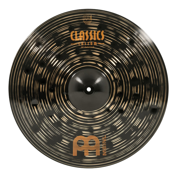 Meinl Cymbals Classics Custom Dark Crash 20 Zoll (Video) Schlagzeug Becken (50,80cm) B12 Bronze, Dun