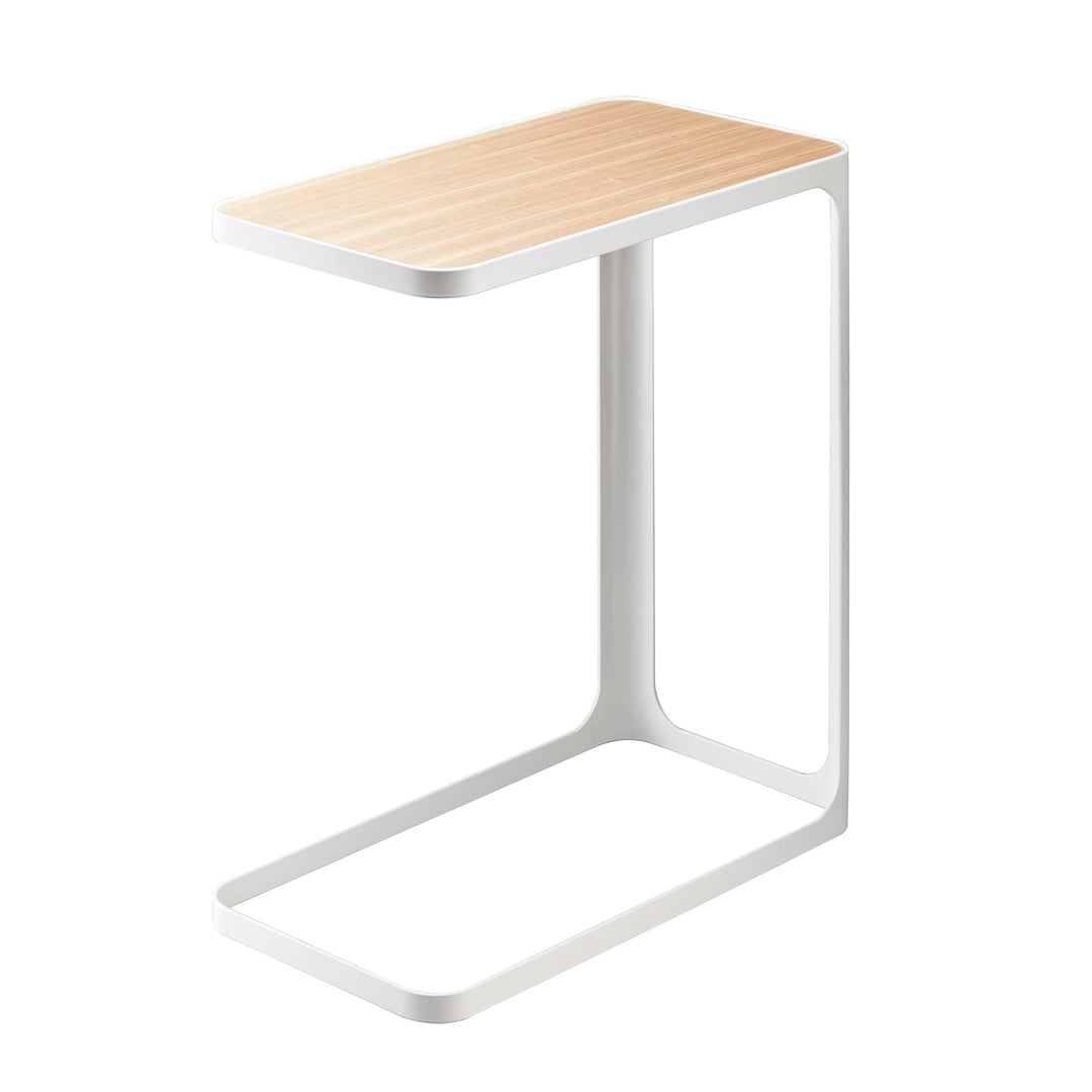 YAMAZAKI Frame Beistelltisch, Eschenholz, Weiss, One Size Weiss One