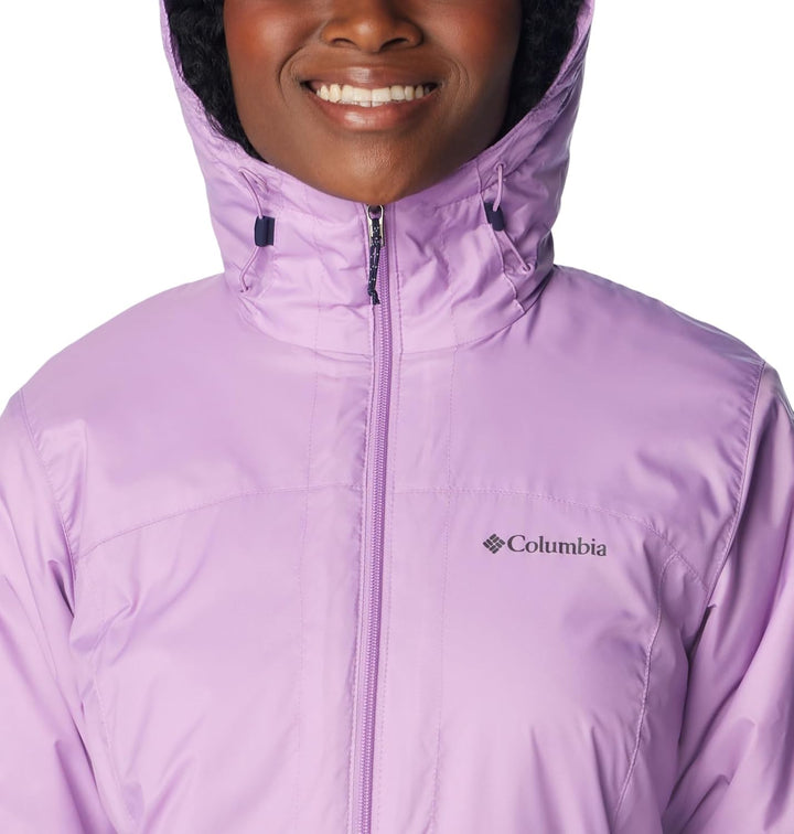 Columbia Damen Switchback Iii Jacke, Wasserdicht & Atmungsaktiv, Verstaubar Regenjacke 1X Gumdrop, 1