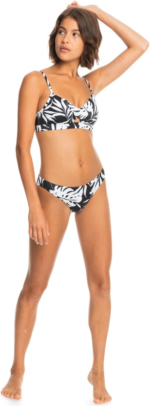 Roxy Damen Pt Love The Cross Step Bikini XS Anthracite Surf Trippin Bico S, XS Anthracite Surf Tripp