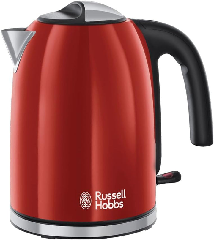 Russell Hobbs Toaster Langschlitz Colours+ rot, extra breite 1 Langschlitzkammer, 6 einstellbare Brä