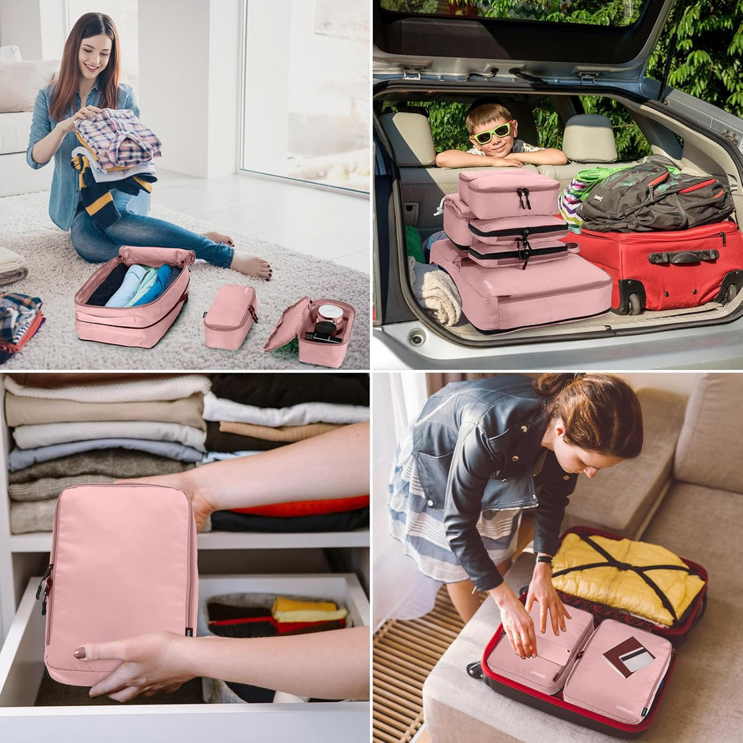 Koffer Organizer Set 8-teilig, Packtaschen für Koffer, Packing Cubes Set für Reise,Packtaschen mit K