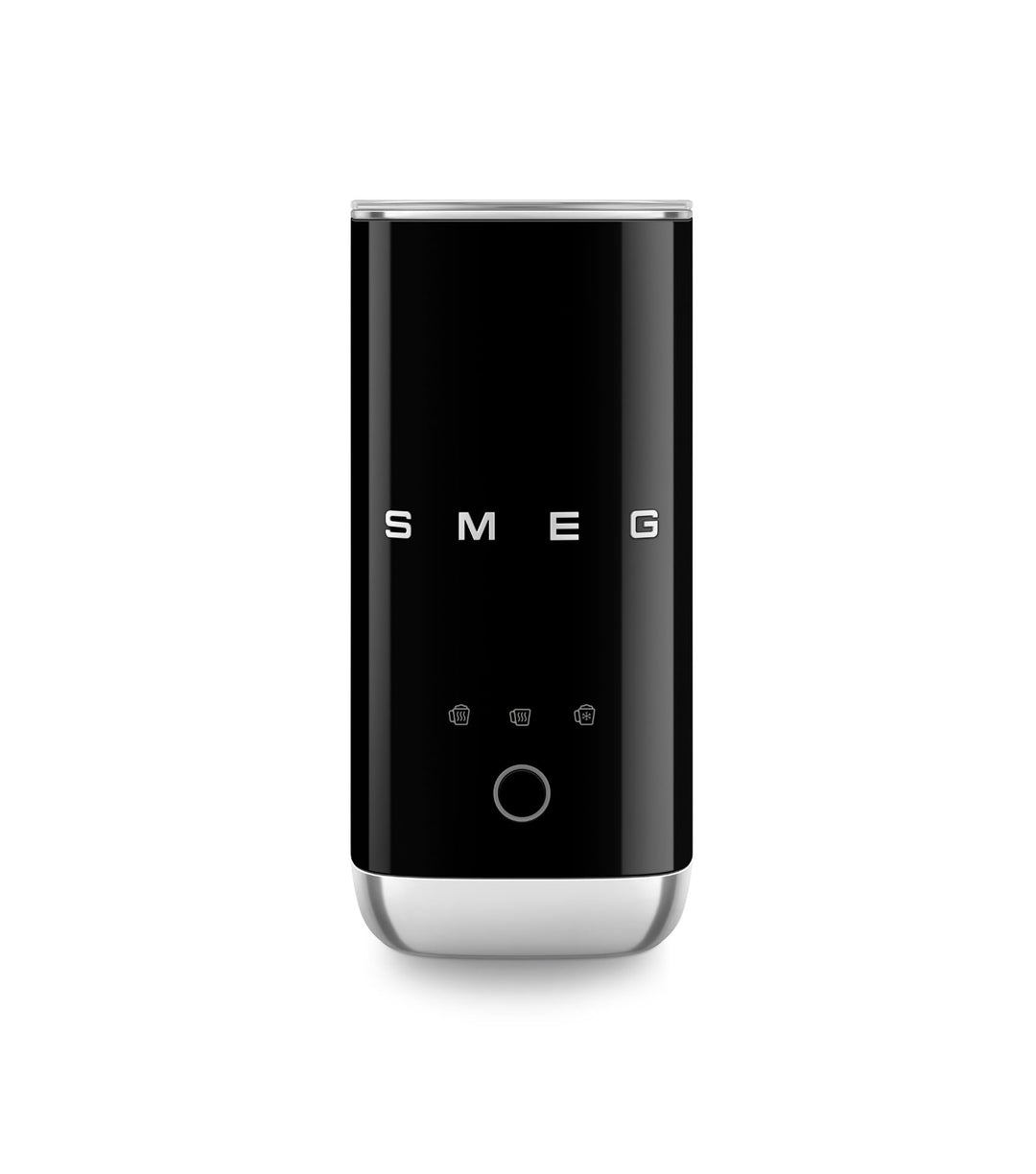 Smeg, MFF02BLEU Elektrischer Milchaufschäumer, 3 Getränkefunktionen, abnehmbarer Schneebesen, Antiha