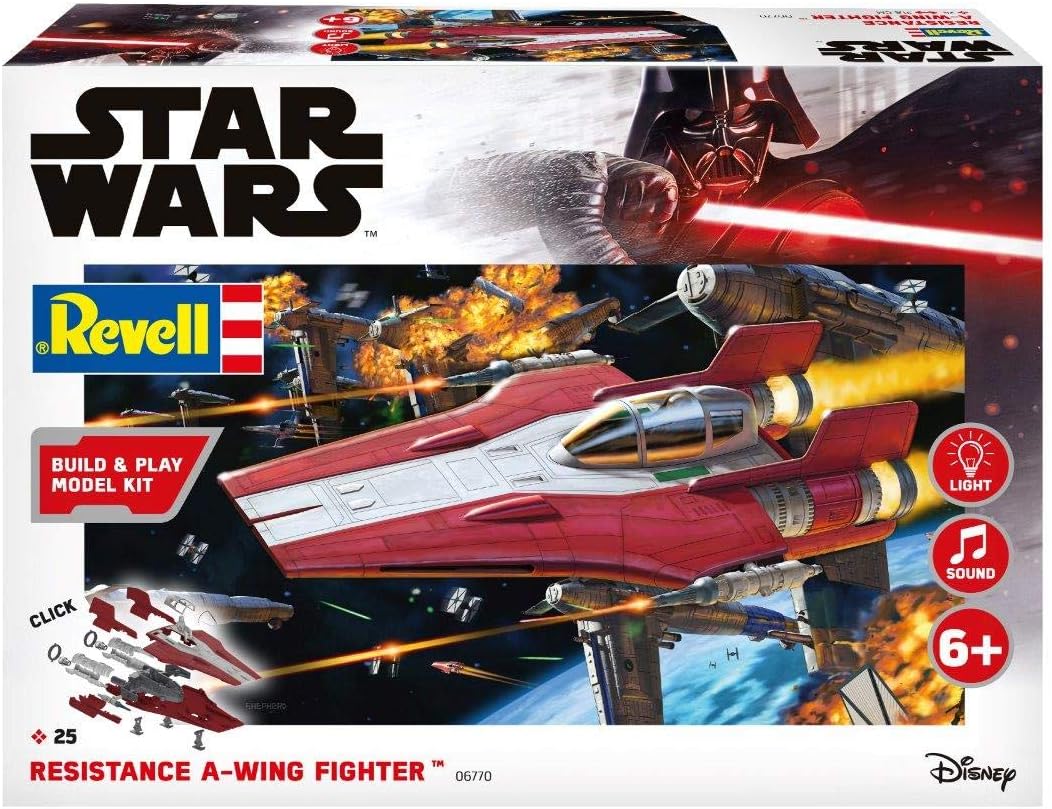 Star Wars - Resistance A-Wing Fighter, red (1:44) - EN/DE/FR/NL/ES/IT Modern, Modern