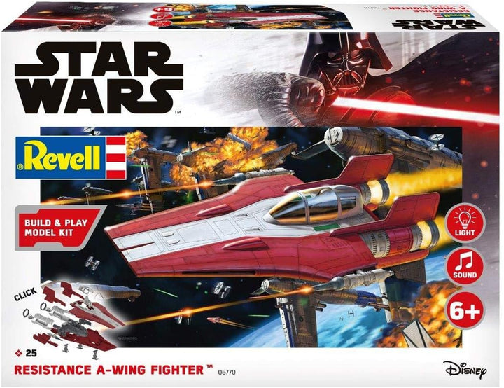 Star Wars - Resistance A-Wing Fighter, red (1:44) - EN/DE/FR/NL/ES/IT Modern, Modern