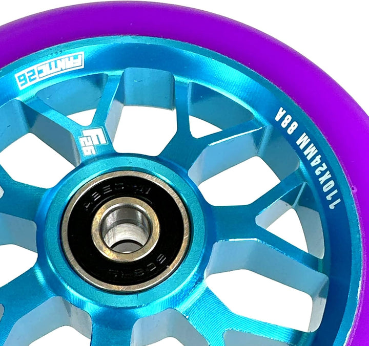Fantic26 Spy7 Stunt Scooter Rolle I Trick I Tret I Kinder I Roller I Wheel I 110mm I ABEC 11 I Schne