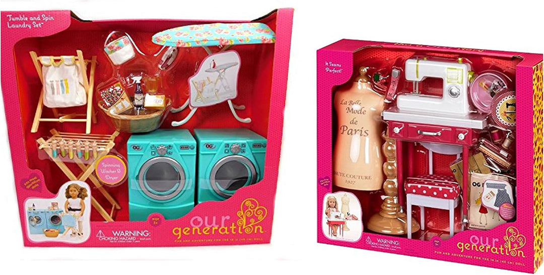 Our Generation – Nähset – Mode-Design-Spielzeug – 46 cm Puppenzubehör – Rollenspiel – Spielzeug für