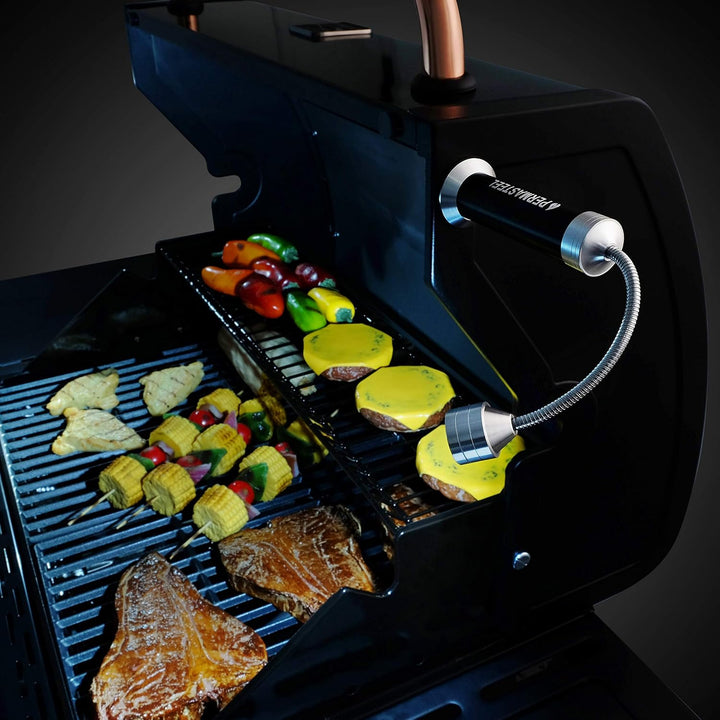 Permasteel Grill Zubehör | Grill Beleuchtung | Grillleuchte mit Magnetfuss | LED Lampe Outdoor | Ver