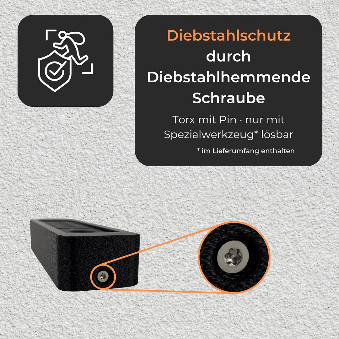 Generisch Wandhalterung kompatibel mit Nuki Keypad 2 – Diebstahlschutz-Abdeckung mit Torx-Sicherheit