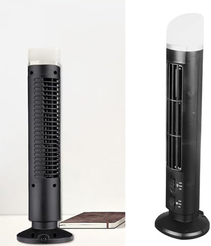 Flügelloser Turmventilator, 90 Grad Oszillierende Ventilatoren für den Innenbereich, Leiser Tragbare