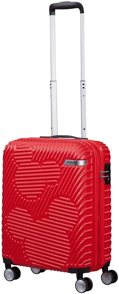 American Tourister Mickey Clouds, Spinner S, Erweiterbar Handgepäck, 55 cm, 38/45 L, Rot (Mickey Cla