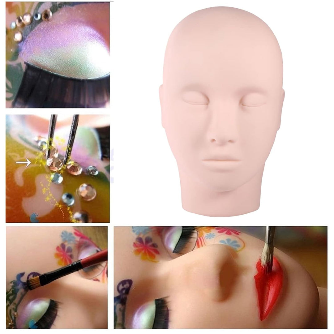 Übungsgesicht Make-up-Übungen, Übungsgesicht Schaufensterpuppenkopf, Verbessertes Wimpernverlängerun