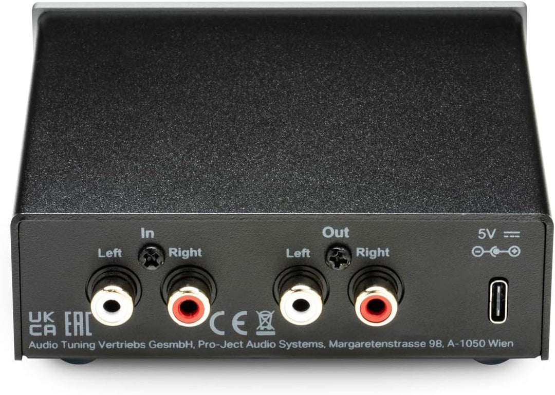 Pro-Ject Head Box E Mikro High End Kopfhörerverstärker (Schwarz), Schwarz